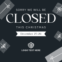 Christmas Closed Holiday Instagram Post Design
