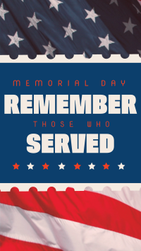 Remember Memorial Day YouTube short Image Preview