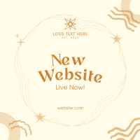 Abstract Website Launch Instagram Post Image Preview