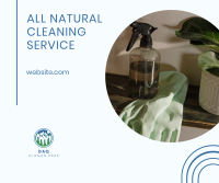 Natural Cleaning Services Facebook Post Design