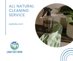 Natural Cleaning Services Facebook post