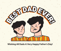 Best Dad Ever! Facebook Post Design