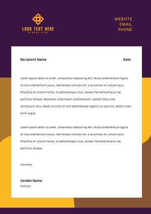 Professional Corporate Abstract Letterhead Image Preview