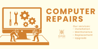 PC Repair Services Twitter Post Design