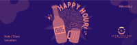 Happy Hour Drinks Twitter header (cover) Image Preview