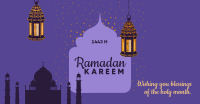 Ramadan Kareem Greetings Facebook Ad Design