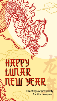 Prosperous Lunar New Year Instagram Story Design