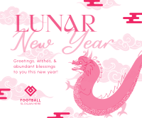 Lunar Dragon Facebook Post Design