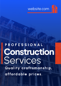 Professional Construction Services Flyer Preview