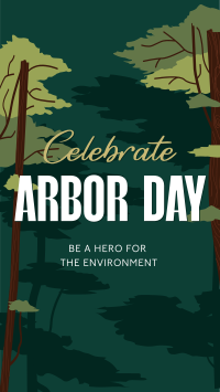 Celebrate Arbor Day Facebook Story Design