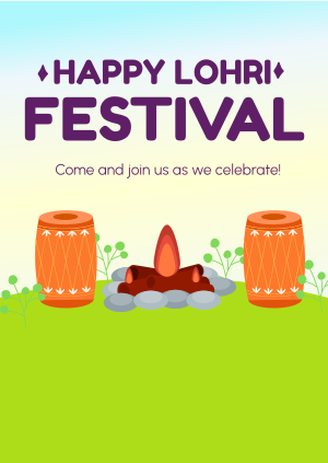 Lohri Celebration Poster Image Preview