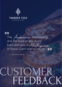 Feedback For Restaurants Poster Image Preview