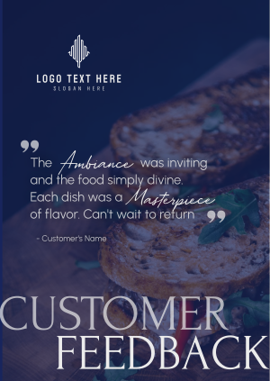 Feedback For Restaurants Poster Image Preview