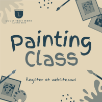 Quirky Painting Class Instagram Post Design