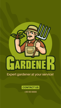 Expert Gardener Mascot YouTube Short Preview