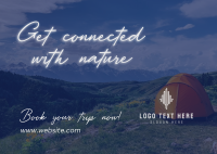 Hiking Nature Postcard Design