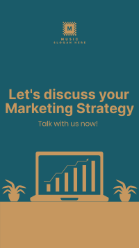 Discussing Marketing Strategy Facebook story Image Preview