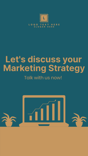 Discussing Marketing Strategy Facebook story Image Preview