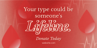 Donate Blood Campaign Twitter Post Design