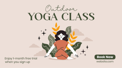 Outdoor Yoga Class Facebook event cover Image Preview