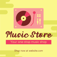 Premium Music Store Instagram Post Design