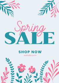 Floral Spring Sale Poster Image Preview
