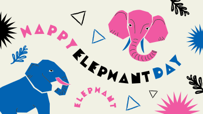 Abstract Elephant Facebook event cover Image Preview