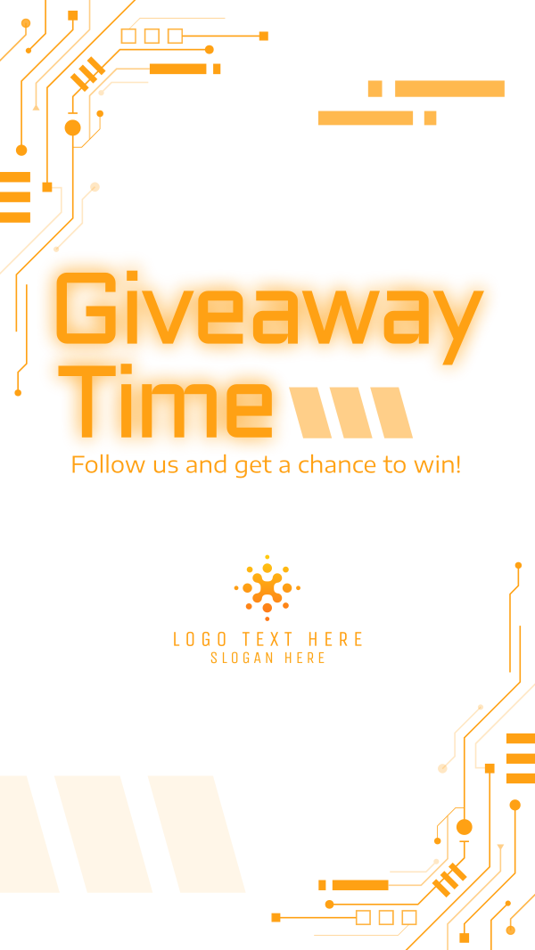 Circuit Board Giveaway Instagram Story Design Image Preview
