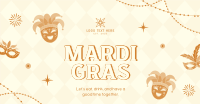 Mardi Gras Masquerade Facebook Ad Design