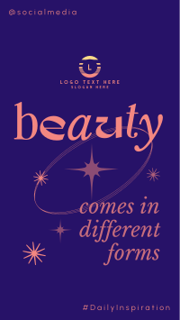 Modern Beauty Quote TikTok Video Design