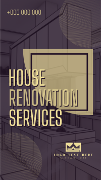 Sleek and Simple Home Renovation Instagram Story Design