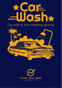 Vintage Carwash Flyer Image Preview