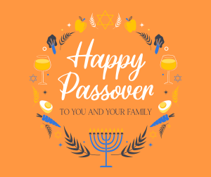 Passover Wreath Facebook post Image Preview