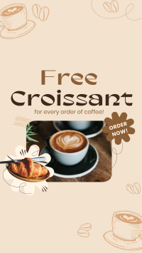 Croissant Coffee Promo Instagram Story Design