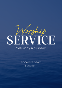 Another Day To Worship Poster Design