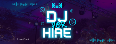 Hiring Party DJ Facebook cover Image Preview