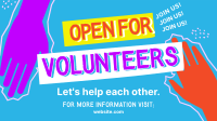 Volunteer Helping Hands Animation Image Preview