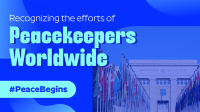 International Day of United Nations Peacekeepers Facebook Event Cover Design