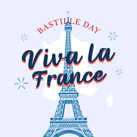 Celebrate Bastille Day Instagram Post Design