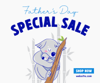 Father's Day Koala Sale Facebook Post Design