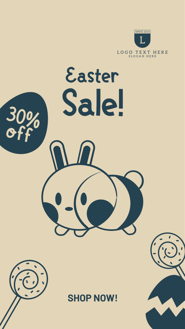 Blessed Easter Sale Facebook Story Design Image Preview