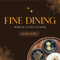 Fine Dining Instagram Post Design