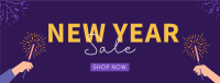 Cheers To New Year Sale Facebook cover Image Preview