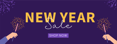 Cheers To New Year Sale Facebook cover Image Preview