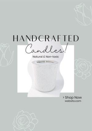 Handcrafted Candle Shop Flyer Image Preview