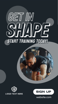 Training Fitness Gym Instagram Reel Design