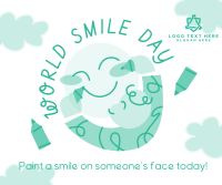 Paint A Smile Facebook Post Design