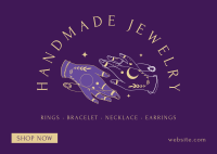 Handmade Jewelry Postcard Design