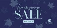 Elegant Thanksgiving Sale Twitter Post Preview