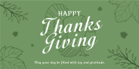 Thanksgiving Greeting Simple Twitter Post Design